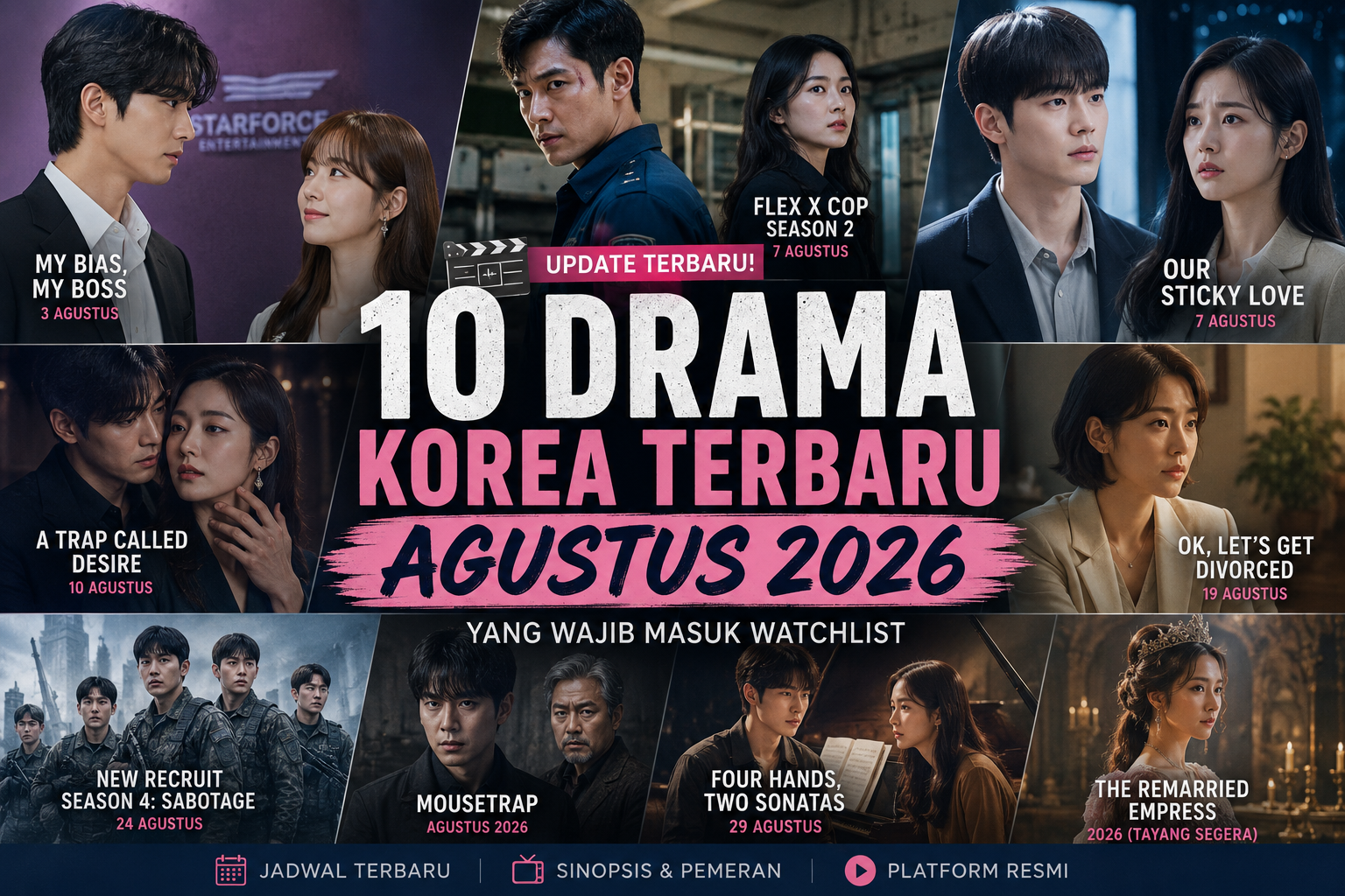 10 Drama Korea Terbaru Agustus 2026 yang Wajib Masuk Watchlist
