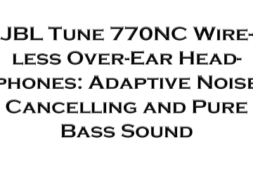 JBL Tune 770NC Wireless Over-Ear Headphones: Adaptive Noise Cancelling and Pure Bass Sound